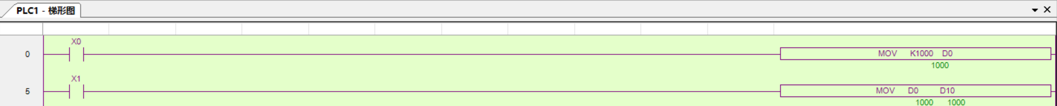 将D0内数据传送给